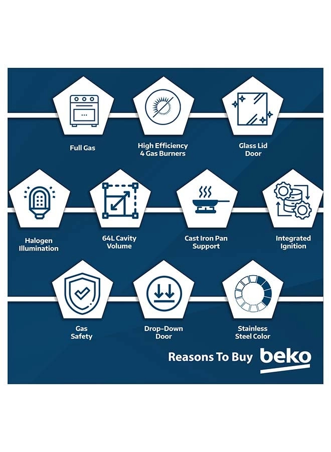 FBGT61130XSL GAS Cooker