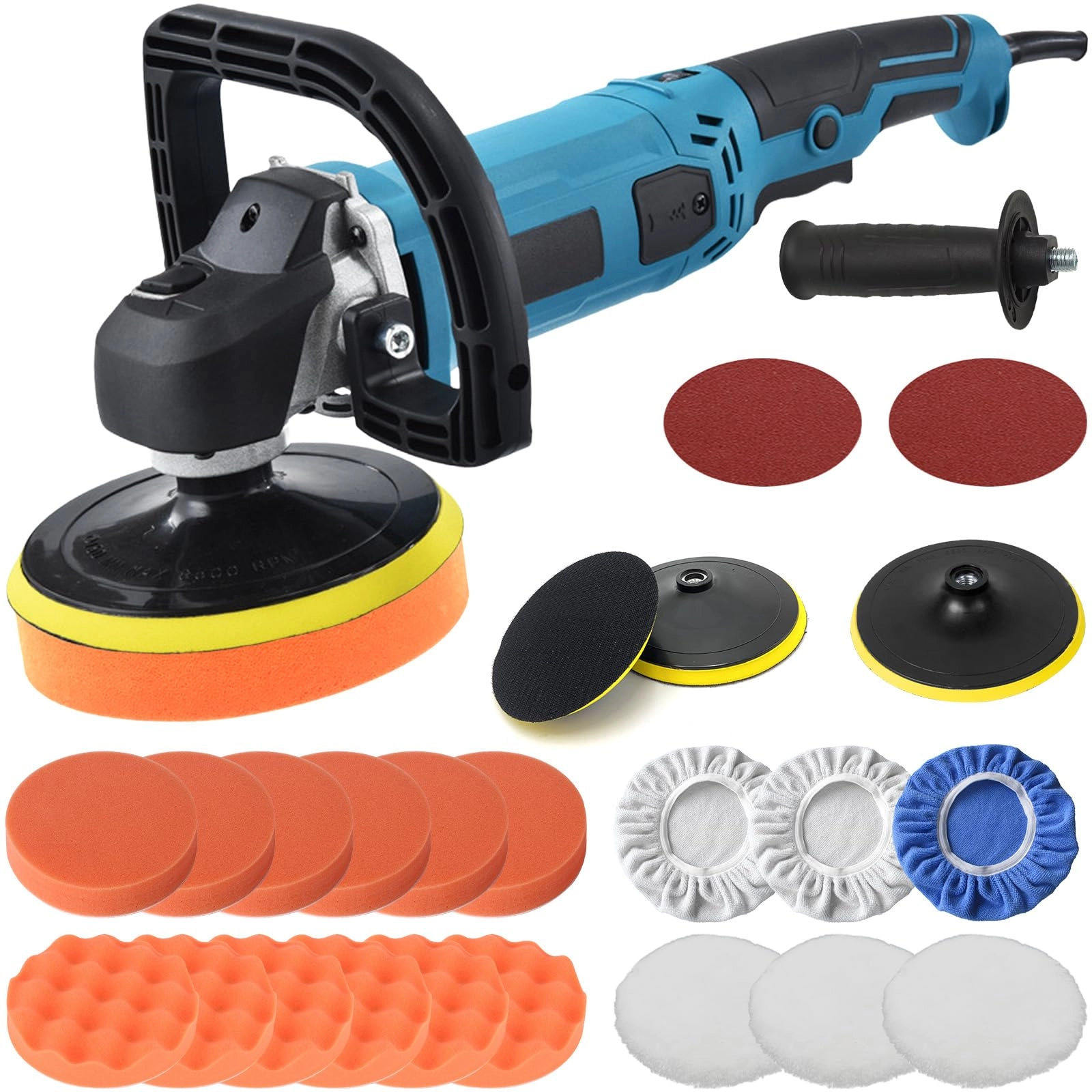 VexNook Car Polisher - 1600W 125/178mm