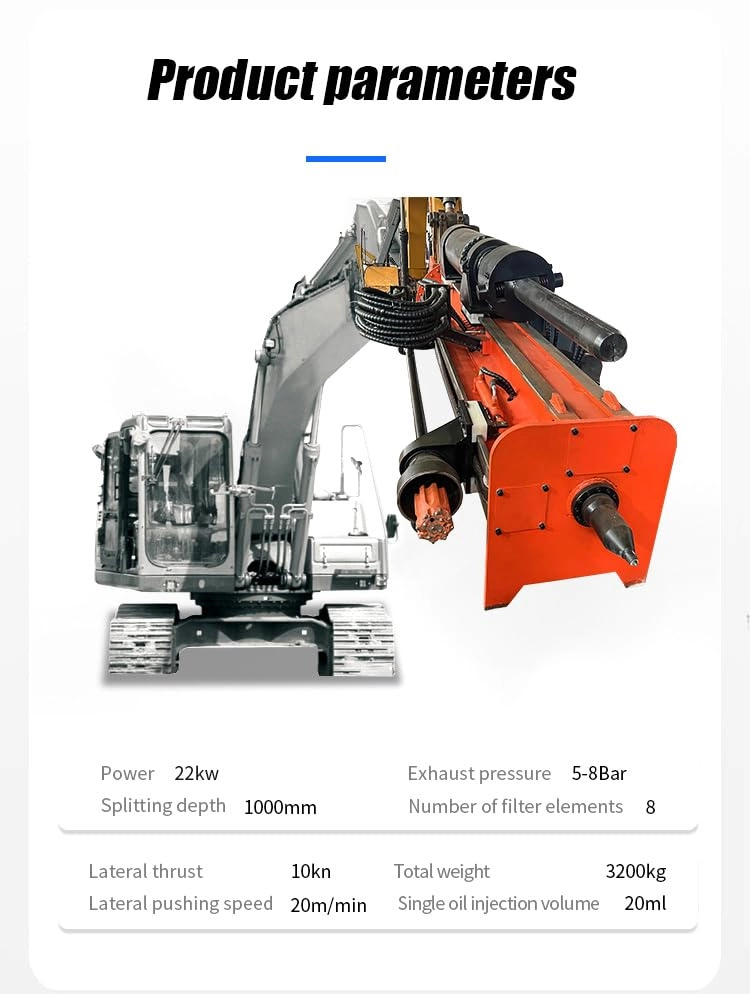 Electric Rock Splitter and Piston Drilling Machine - 1000T 250mm
