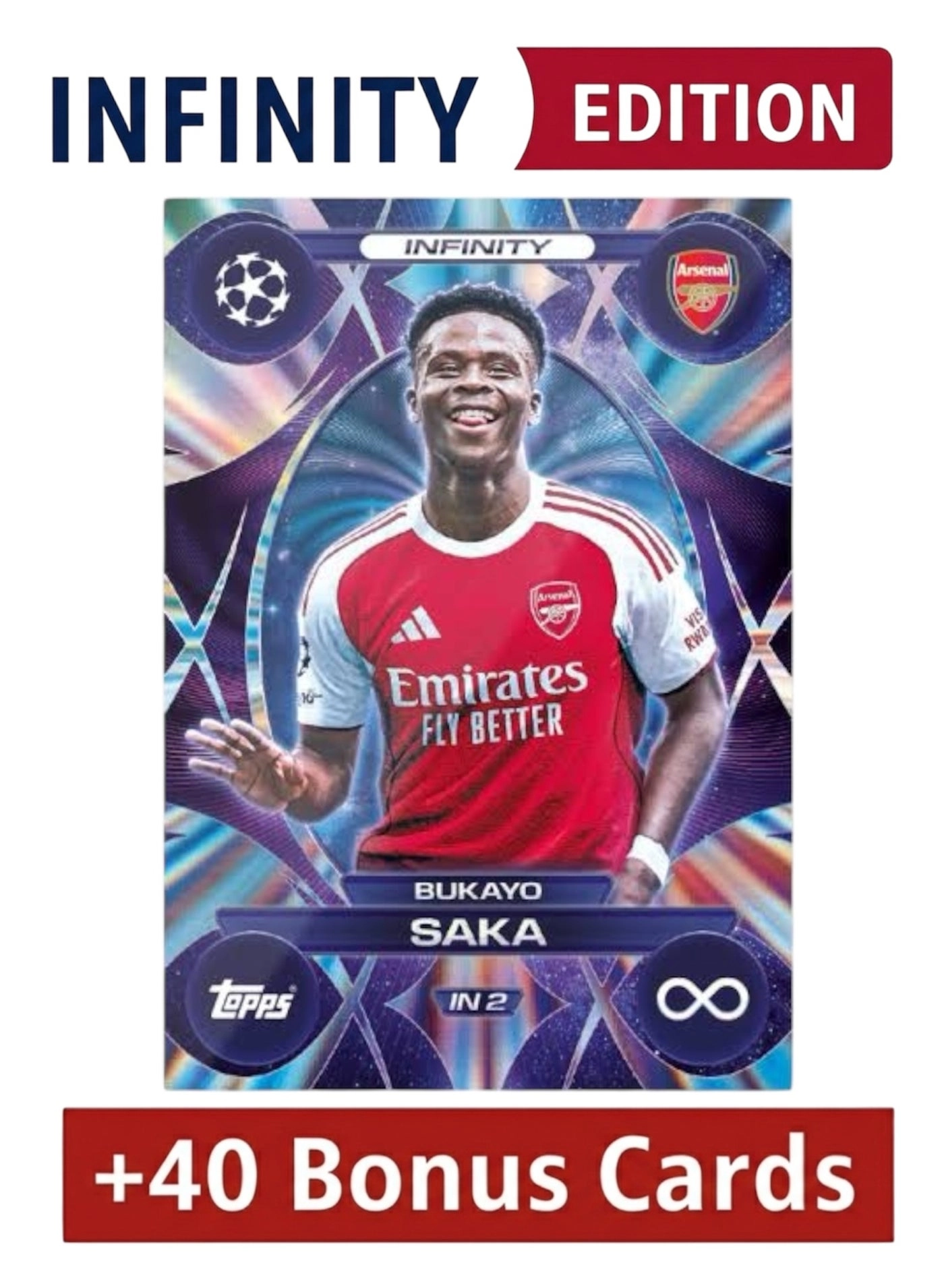 Topps Bukayo Saka Infinity + Match Attax 25/26 - 41pcs