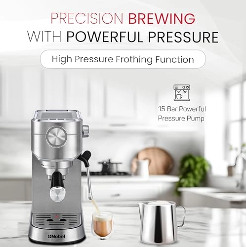 NCM15 Espresso Machine 15-Bar ThermoBlock Grinder & Cappuccino