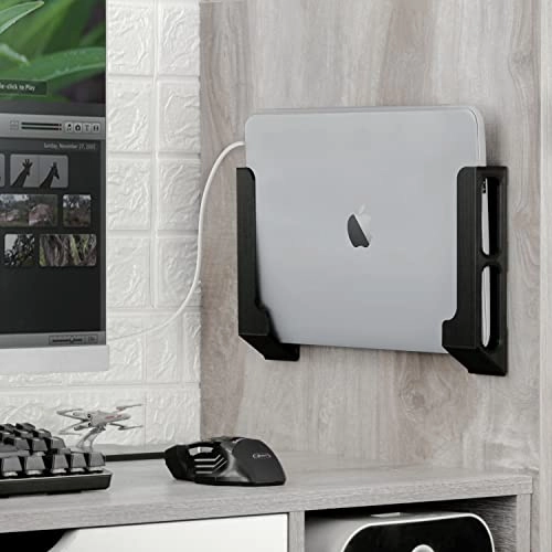Wall Mount Laptop Holder - 1.2" / 31mm Adhesive Screw Mount