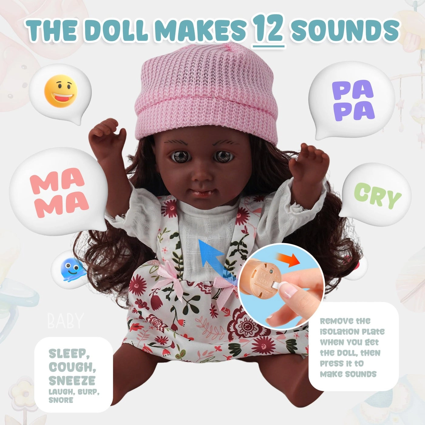 Baby Doll - 12 inch Soft Vinyl Interactive Talking