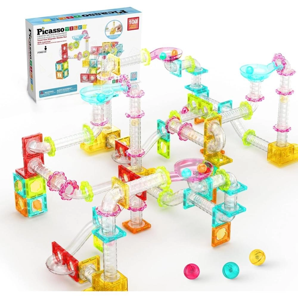 Magnetic Marble Run - 100 pcs