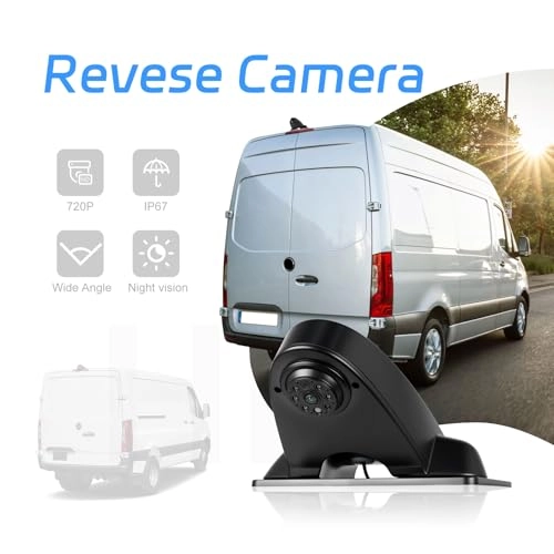 Brake Light Rear View Backup Camera - Night Vision Wired 720P