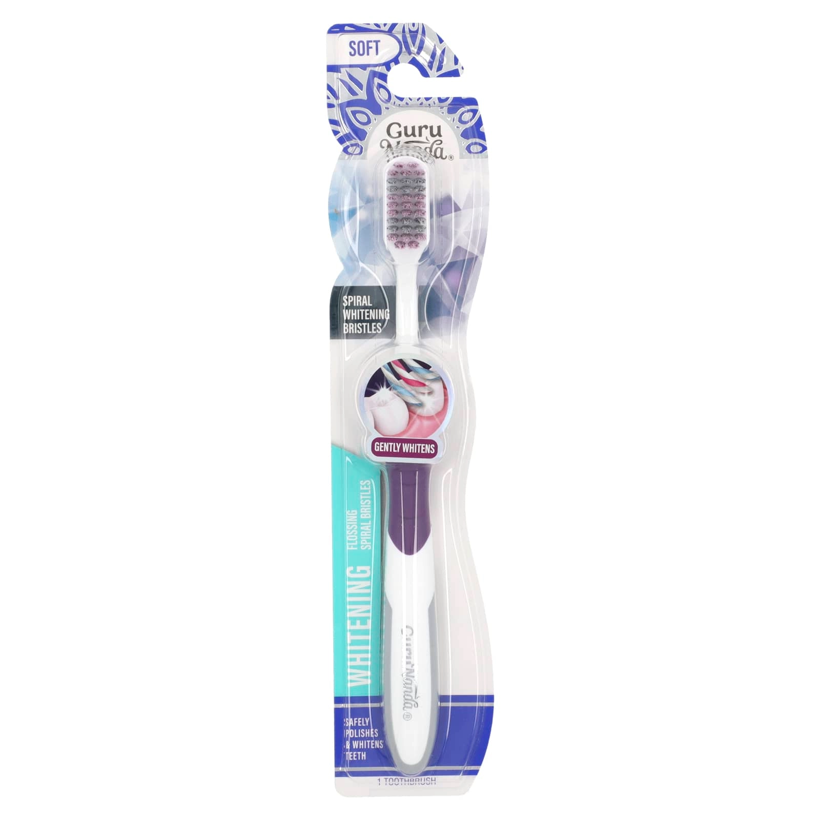 Whitening Flossing Spiral Bristles Toothbrush - Soft