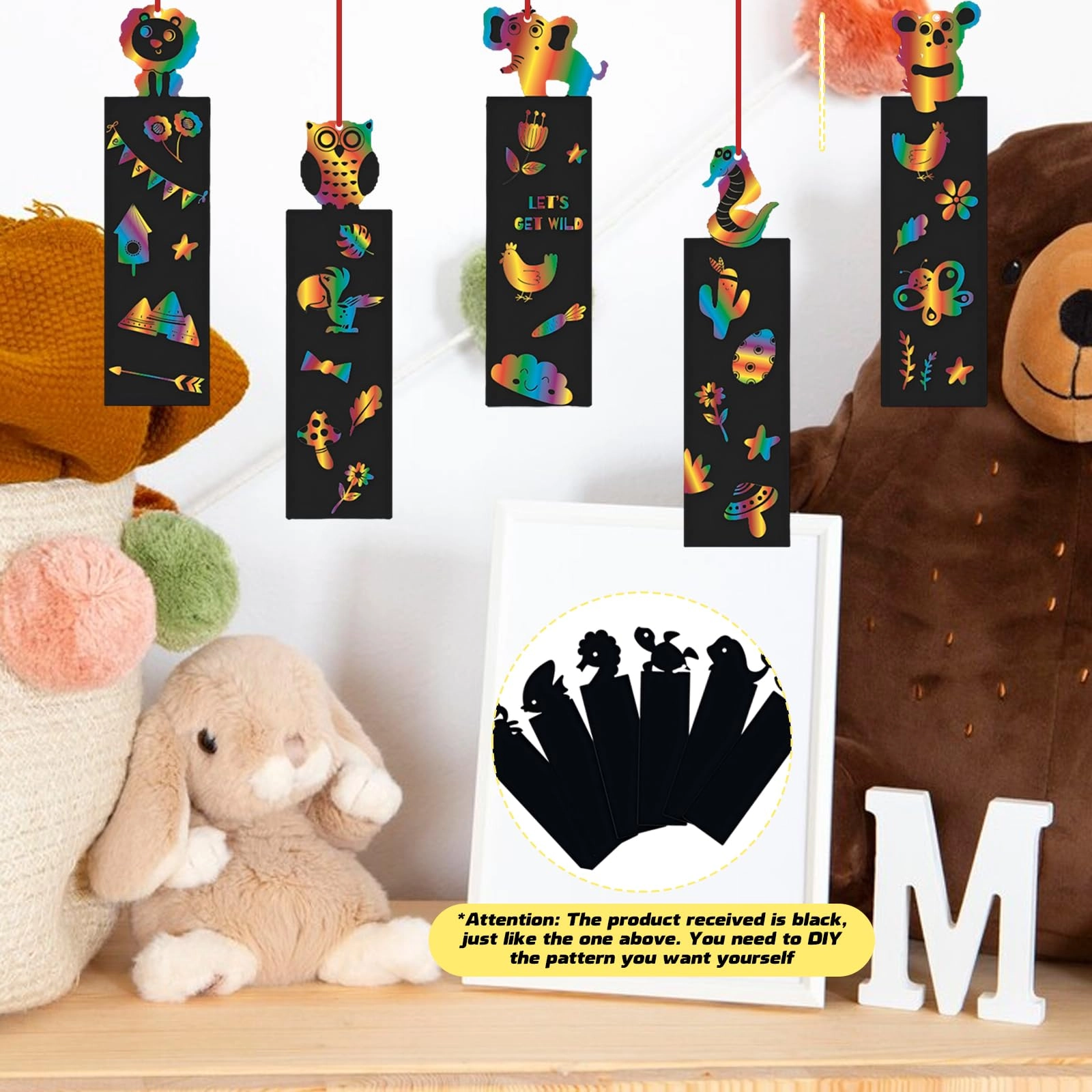 Scratch Art Bookmark - 36Pcs/40Pcs
