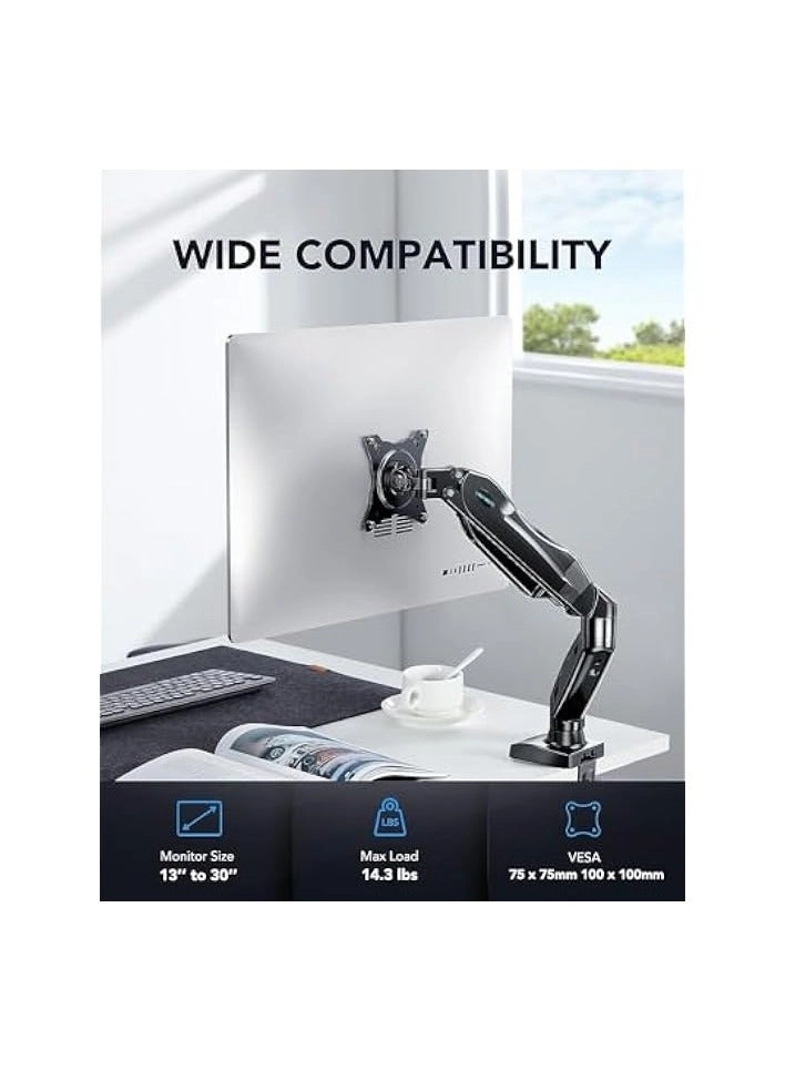 Monitor Mount Arm - Single 20 to 32 inches 75x75mm and 100x100mm