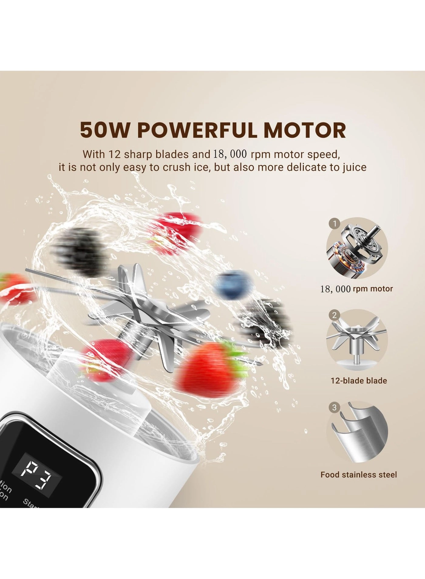 USB Juicer - 50W 450 ml