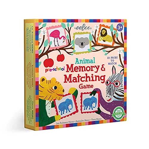 Animal Memory and Matching Game - 3 and up 10 Pairs