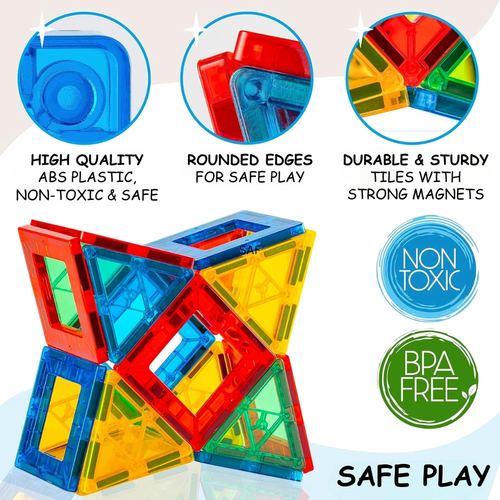 Magnetic Tiles - 122 pcs