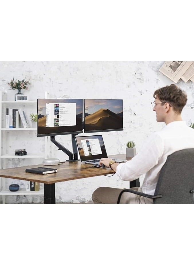 Dual LCD Monitor Desk Mount Stand - 2 27in