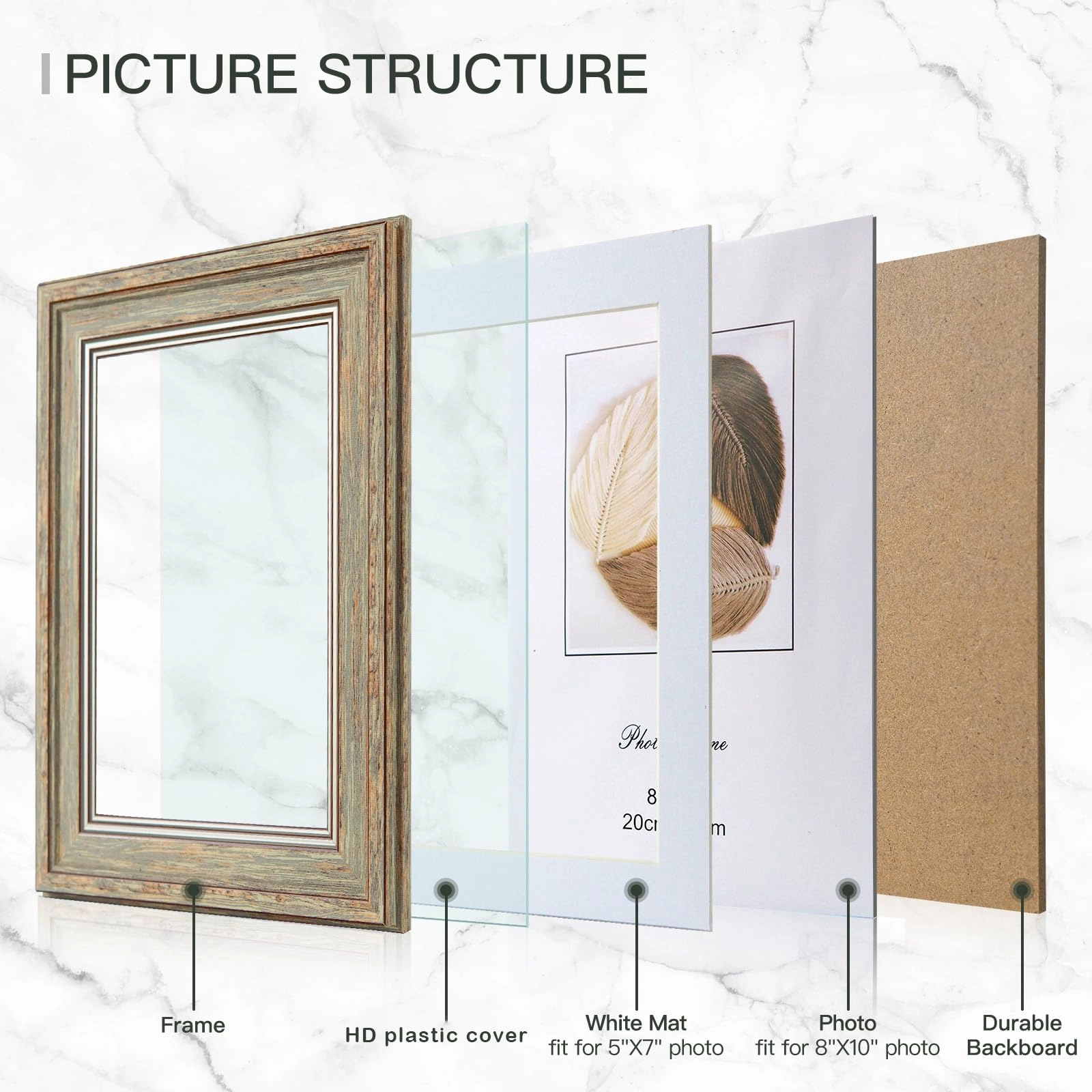 Picture Frames - 8 x 10 inch Pack
