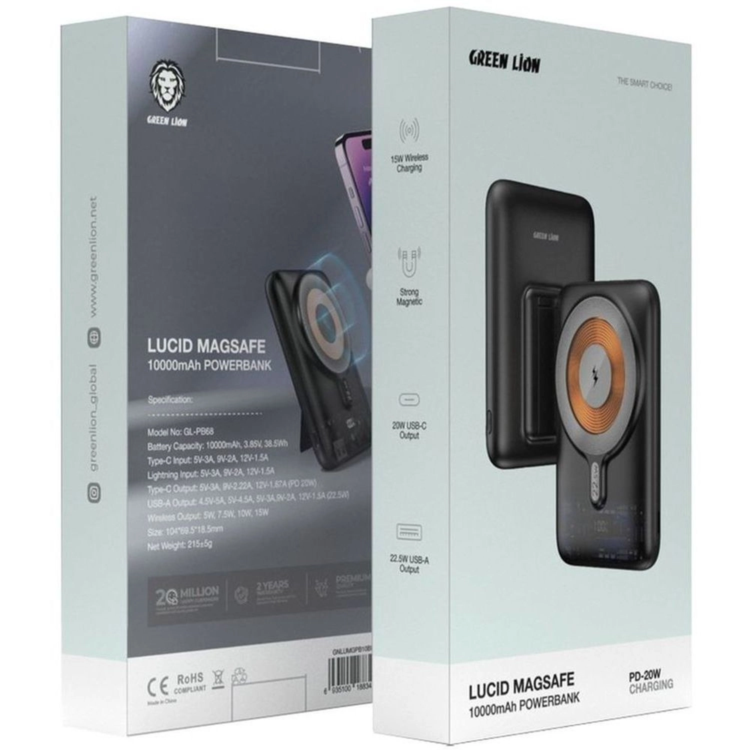 GNLUMGPB10BK - 10000mAh 20W Wireless Charging