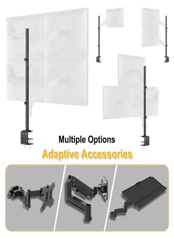 Monitor Desk Mount - Single Arm 17 - 49 Inch VESA 75 x 75 - 100 x 100 mm