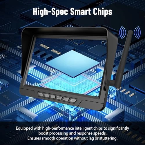 AHD Monitor - 7 Inch HD + Wireless Reversing Camera - 1080P 170°