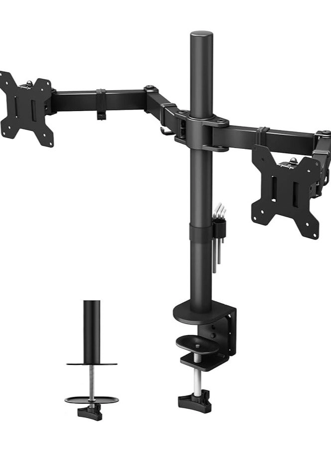 Dual LCD Monitor Desk Mount Stand - 2 27in