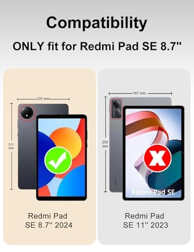 Keyboard Case for Xiaomi Redmi Pad SE - DE Wireless