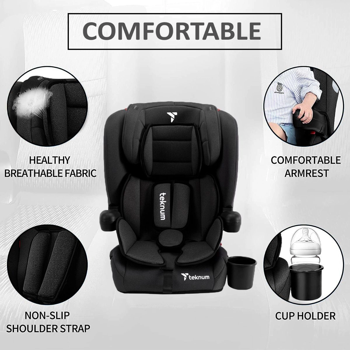 Pack And Go Foldable Car Seat - Group 1/2/3 (9-36Kg)