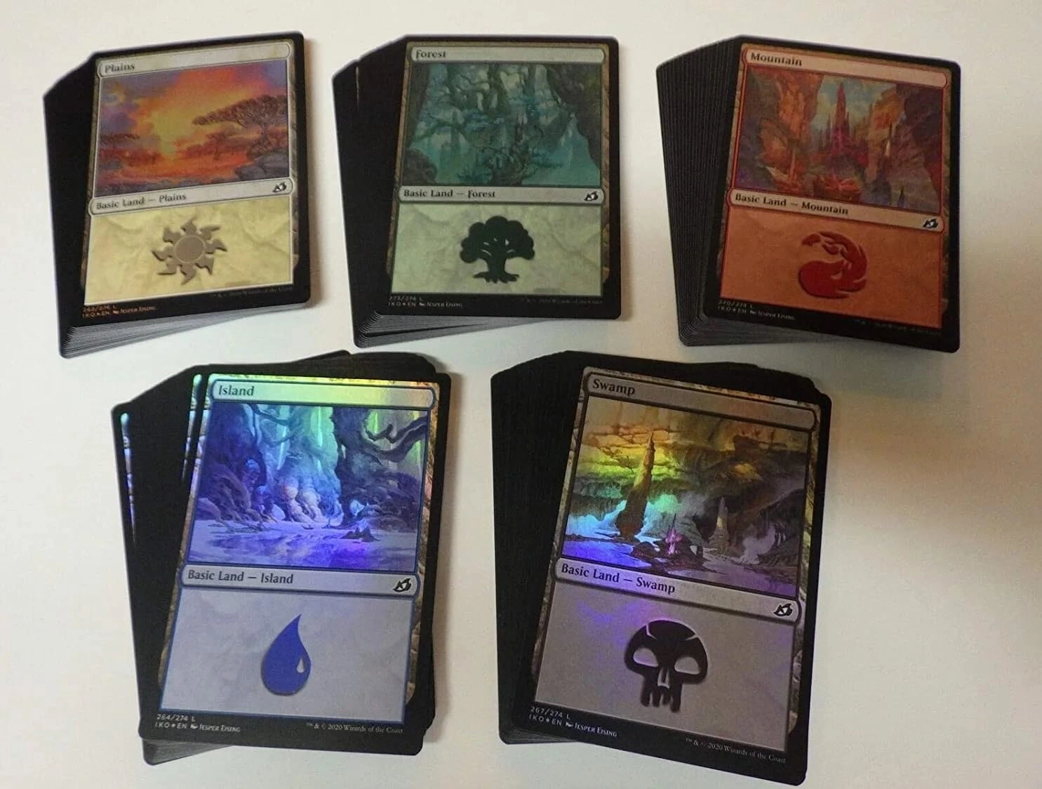 MTG Decks & More Magic The Gathering Basic Lands - 100 FOIL 20 each