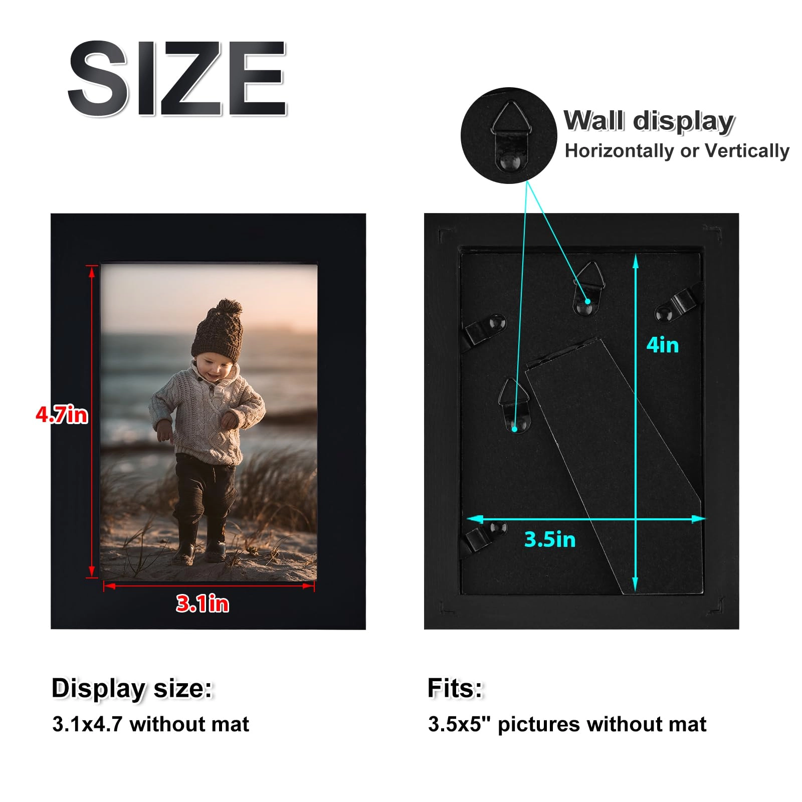 Picture Frame - 3.5x5 4 Pack