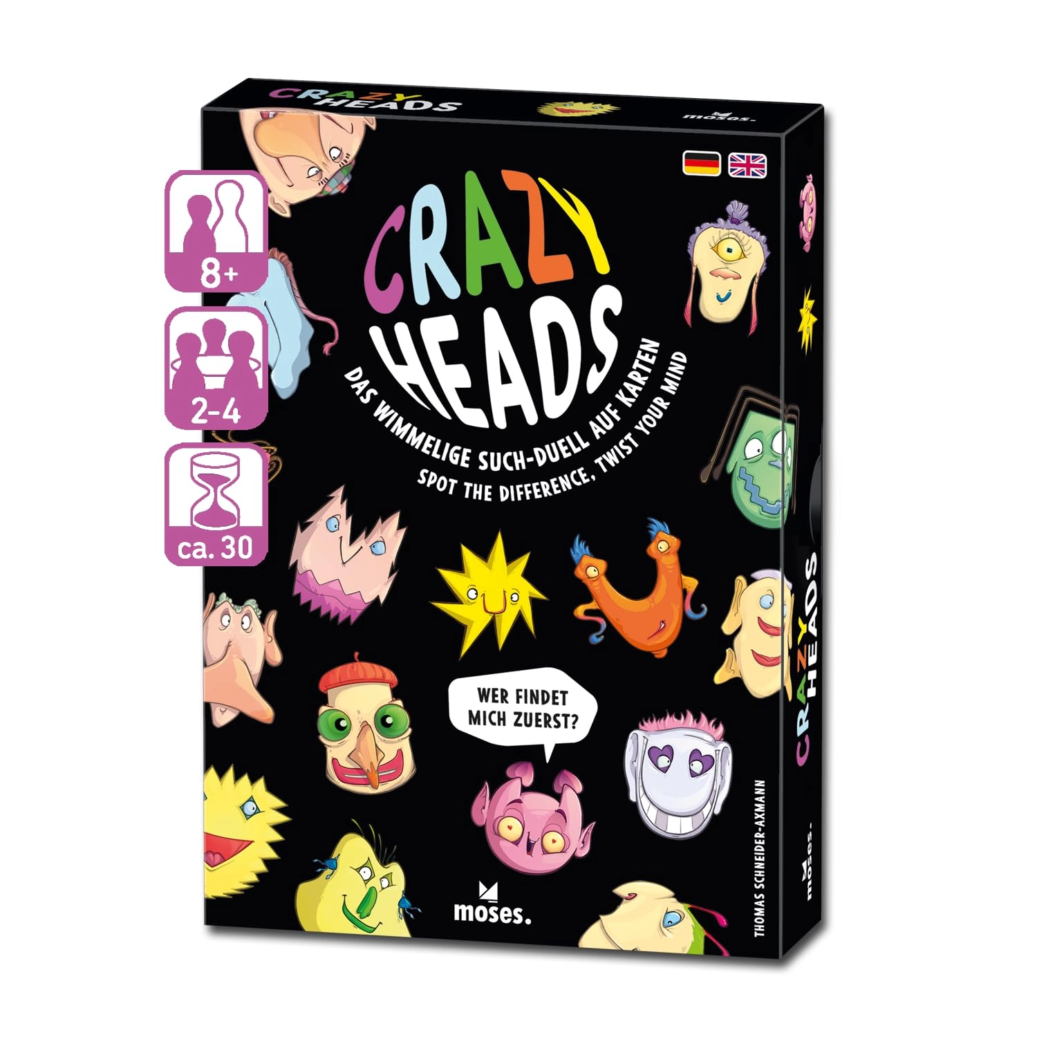 moses. Crazy Heads: Das wimmelige Such-Duell auf Karten