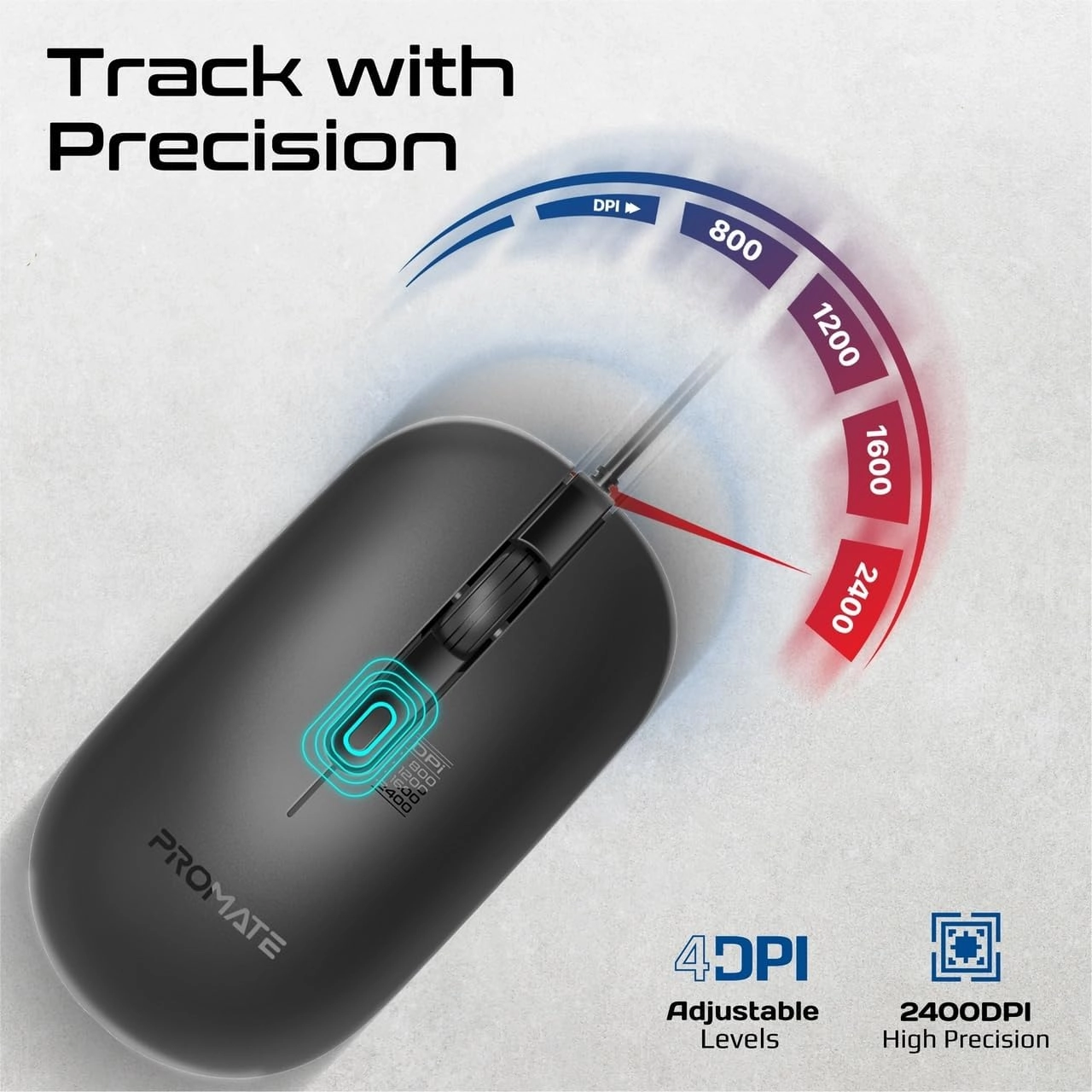 CM-2400 Optical Mouse - Wired