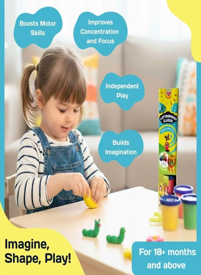 Natural Clay Dough - For Kids 4 Colors