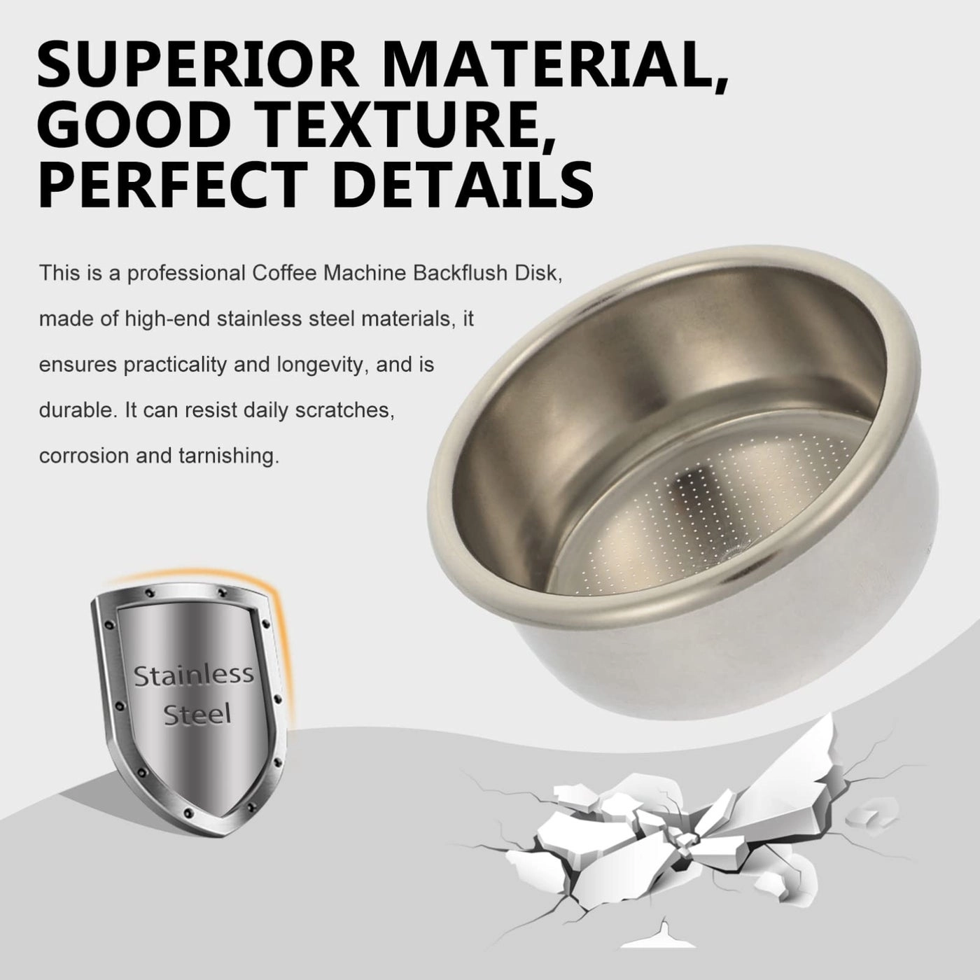 Espresso Filter Basket - 54mm Stainless Steel Double Espresso