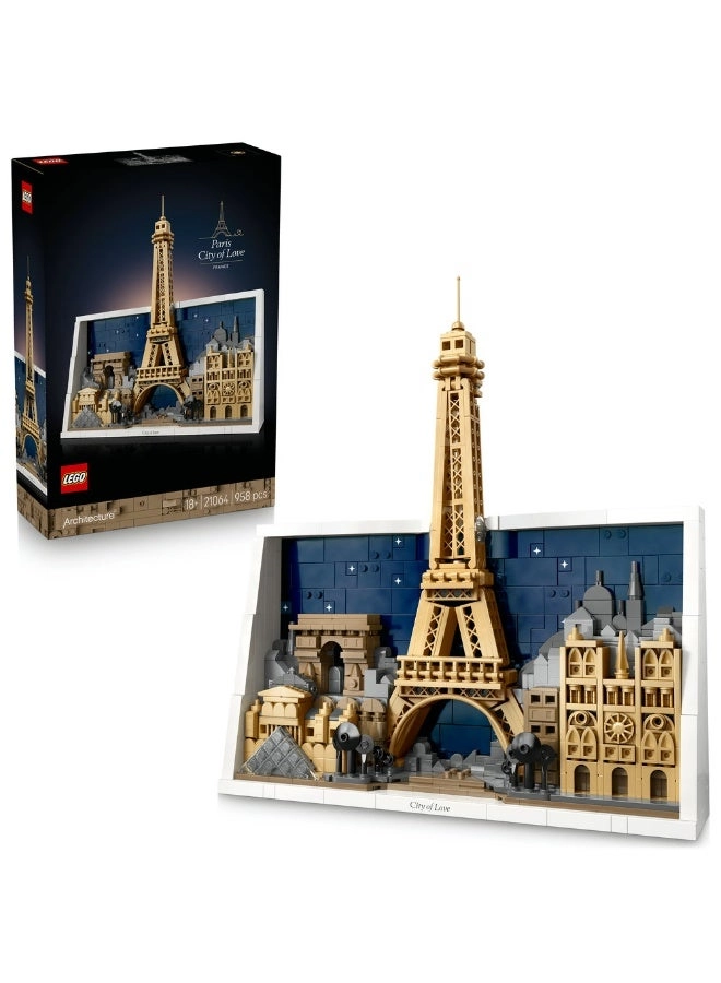 LEGO Architecture Paris – City of Love (21064) - Home Decor 3D Wall Art