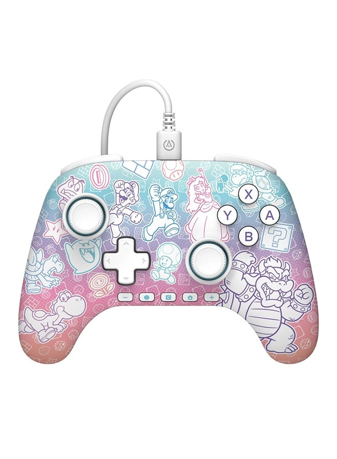 Switch 2 Advantage Wired Controller Mushroom Kingdom