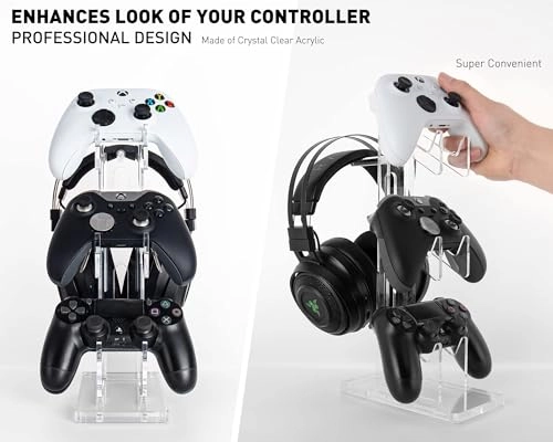 Universal 3 Tier Controller Holder and Headset Stand - PS4 PS5 Xbox ONE Switch