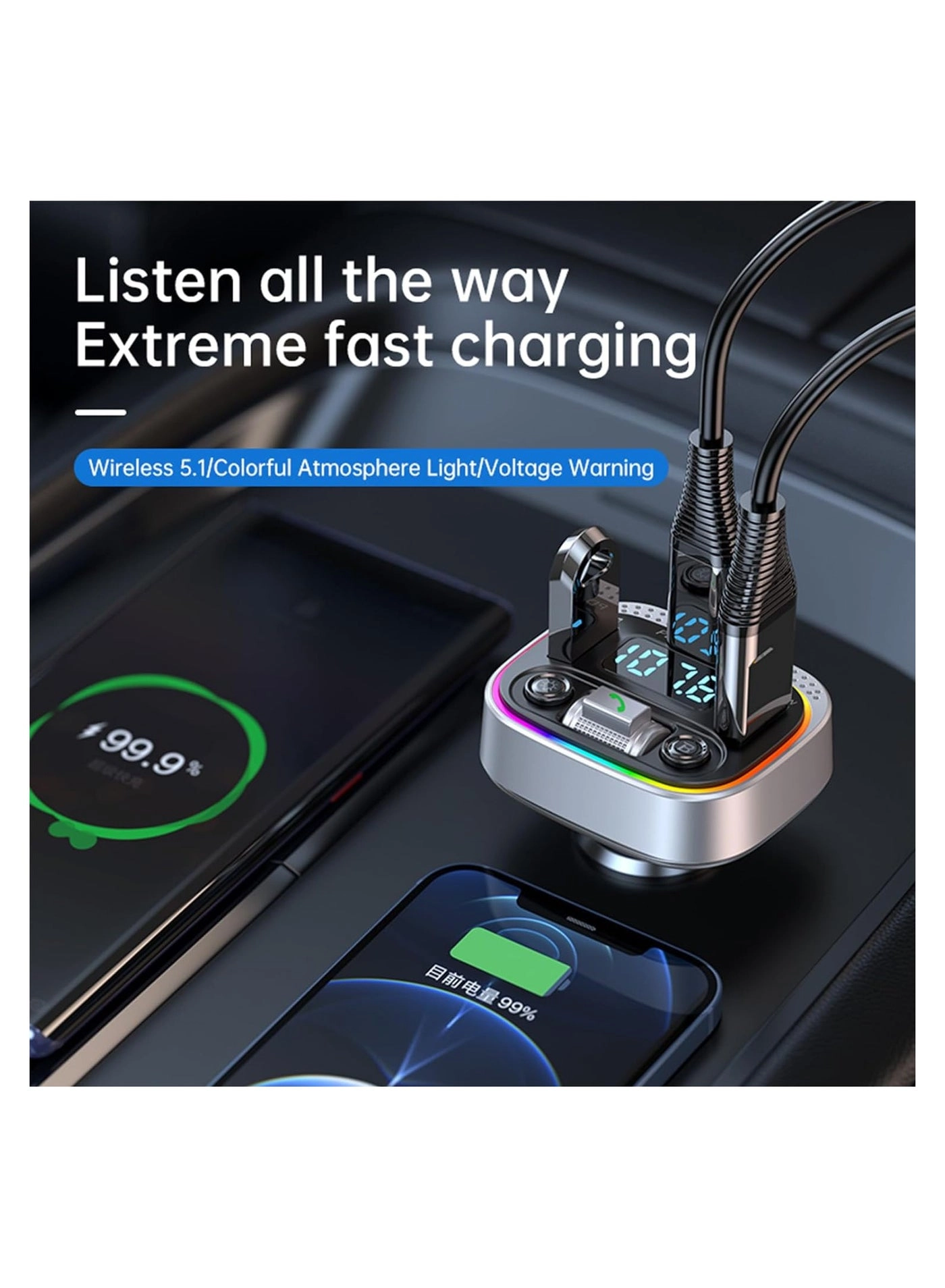 Bluetooth Adapter for Car - V5.0 Type-C