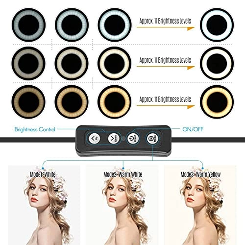 Ring Light LED - 6" Tripod 3 Light Modes