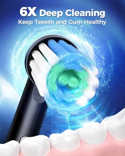 Rotating Electric Toothbrush - 8 Brush Heads 3 Modes