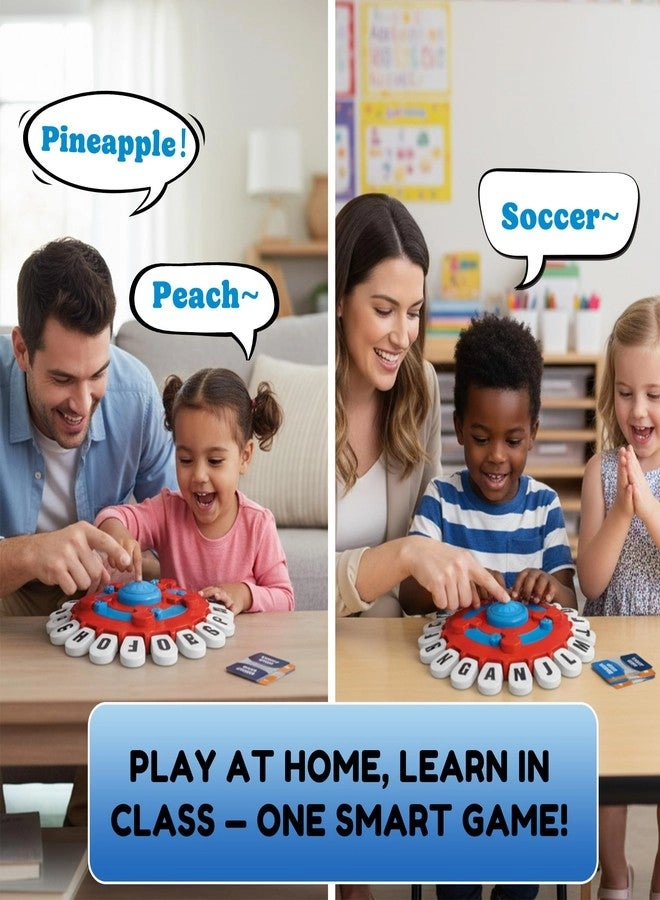 Interactive Word Game - 24-Letter Board Timer Dual Category Modes