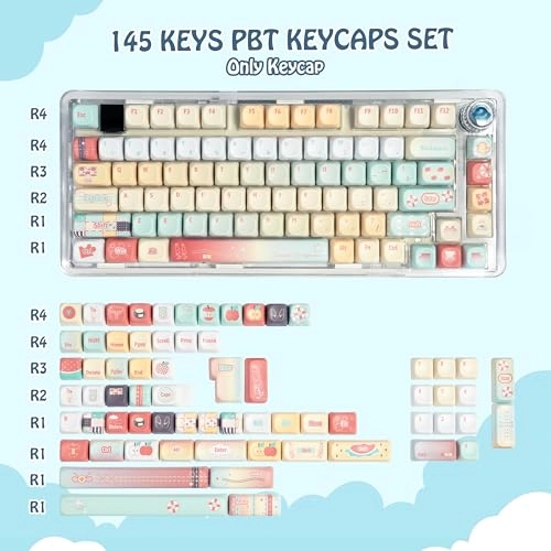 145 Keys PBT Keycaps Set - Keycap Puller