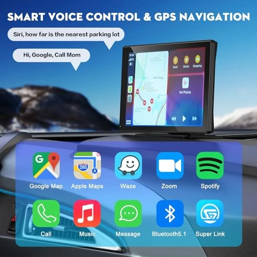 Wireless Apple Carplay Screen - 4K 1080p
