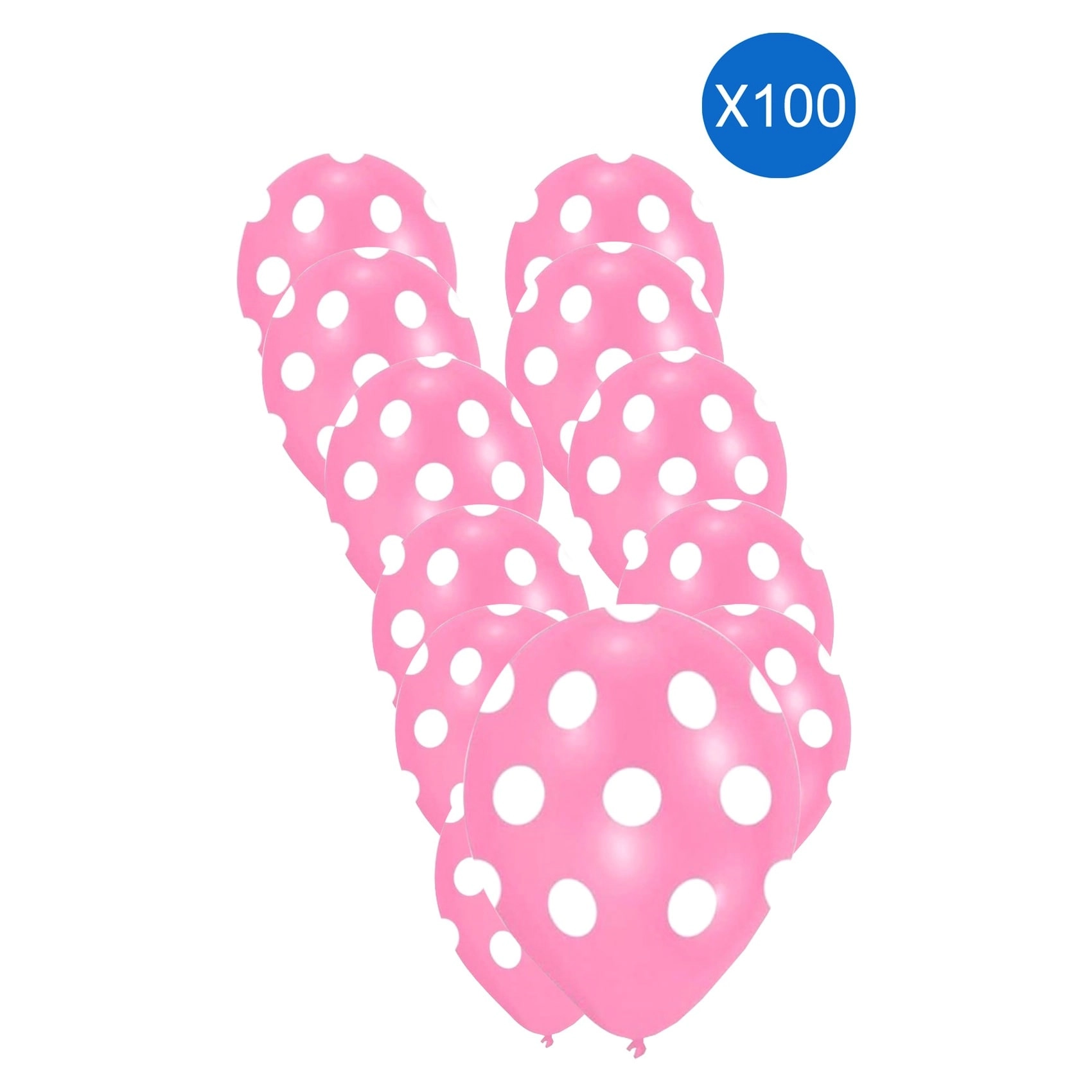 Balonevi Dots Pink Pastel Balloons - 100 PCS birthdays