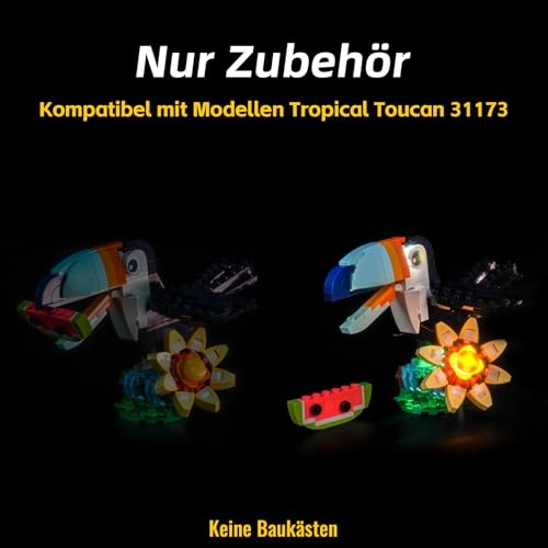 LED Light Set - Compatible with 31173 Tropical Toucan USB & Battery Powered