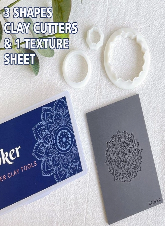 Mandala Clay Cutters and Texture Mats - Polymer 3 piece(s)