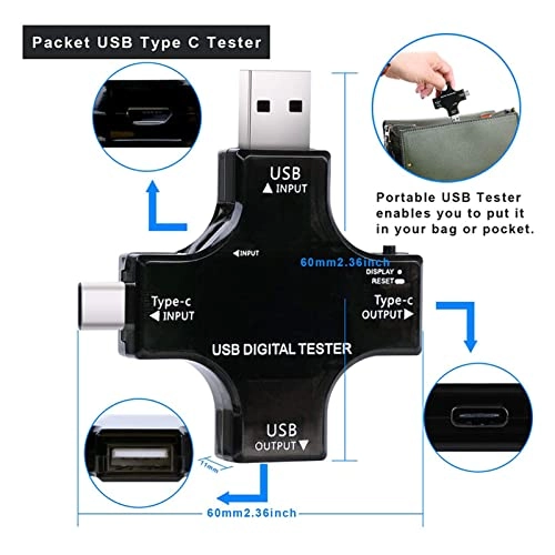 USB C Tester - 3.6-32V 0.00-5.10A