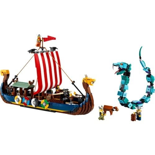 Creator 3in1 Viking Ship and The Midgard Serpent (31132)