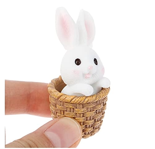 Miniature Rabbits Figurines - Resin