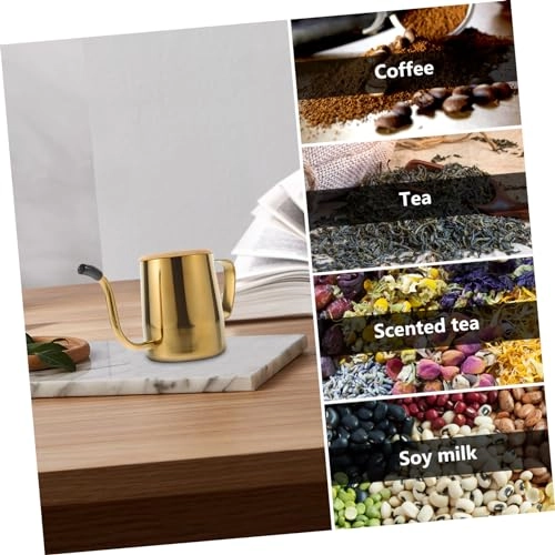 Manual Kettle - Gooseneck Stainless Steel Golden