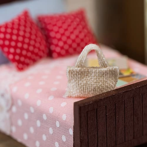 Miniature Dollhouse Kit - Wood 12 x 10 x 11.5 cm 2 x AAA