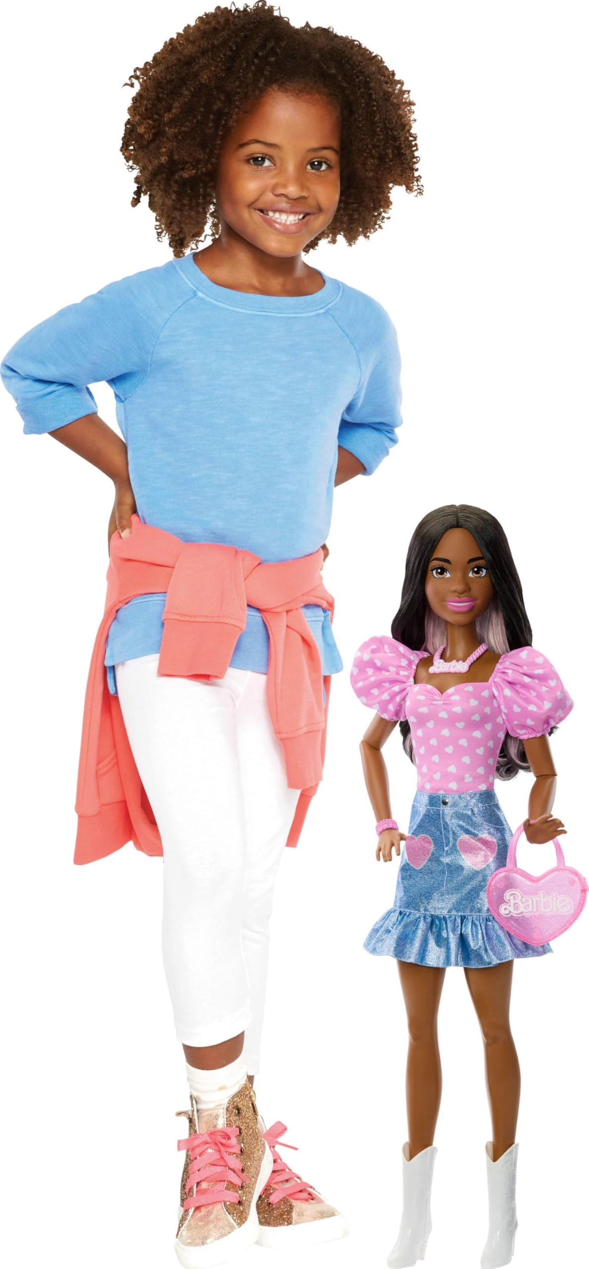 Barbie Fashion Doll - 28-in Dark Brown Hair Ages 3+