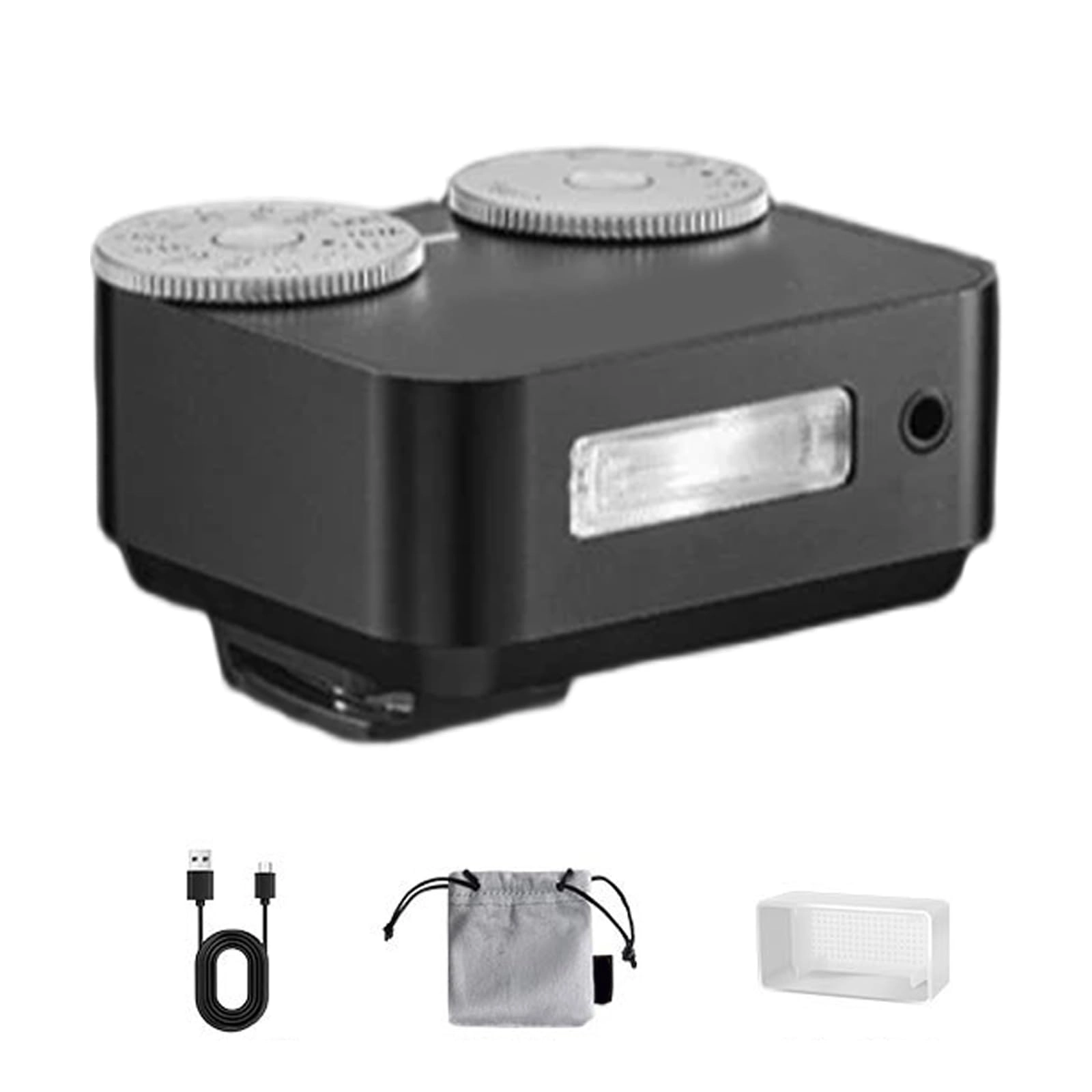 Neovef Adjustable Retro Flashlight - Double Dials 7 Brightness Fast Charging