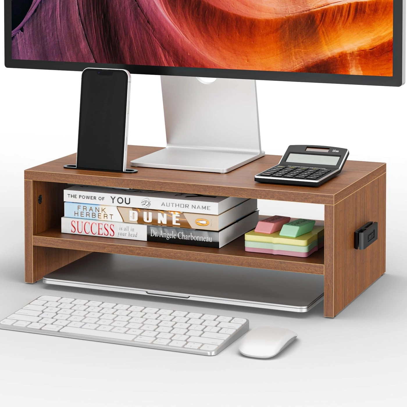 Wood Monitor Stand Riser