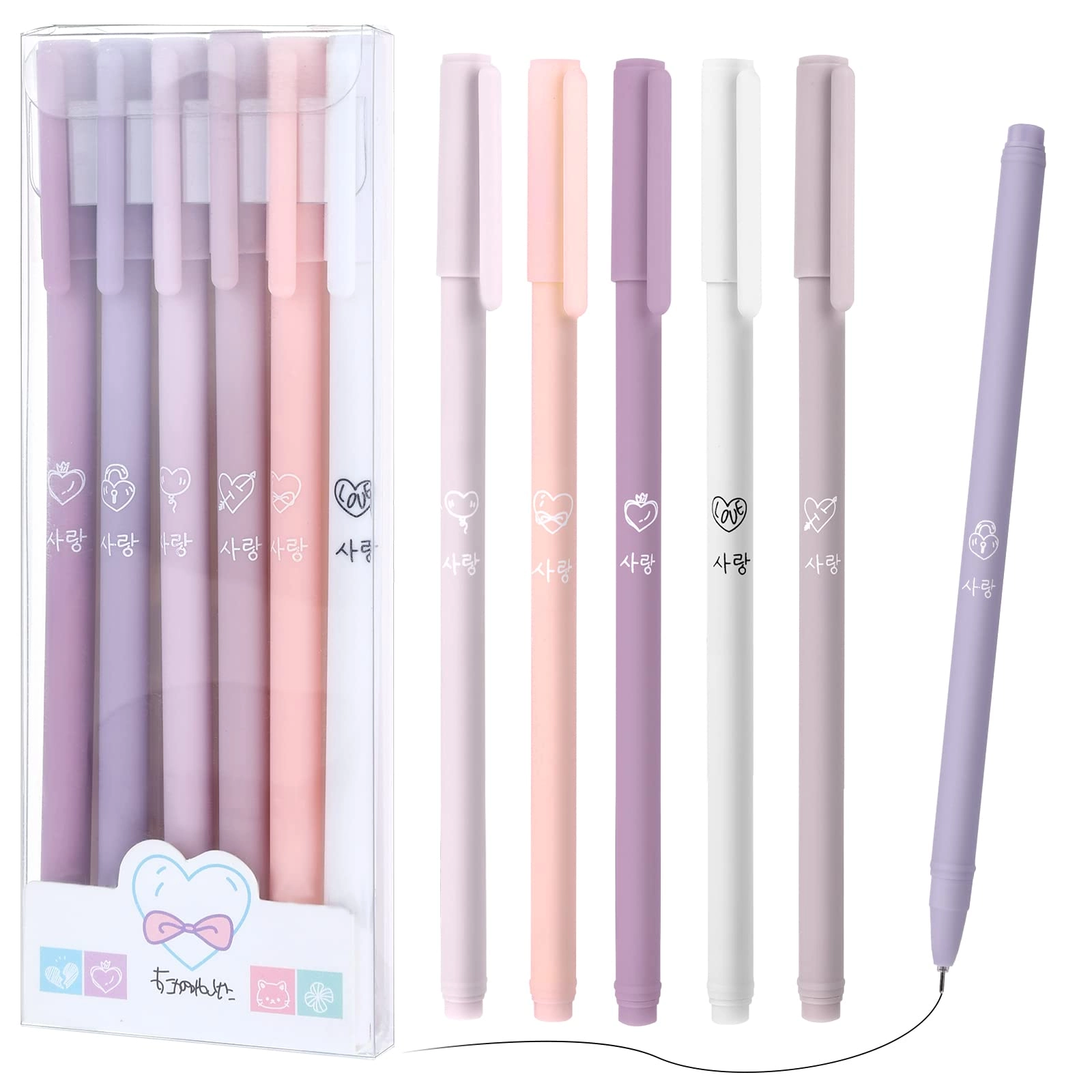 black gel pens - 6.0 count 0.5mm